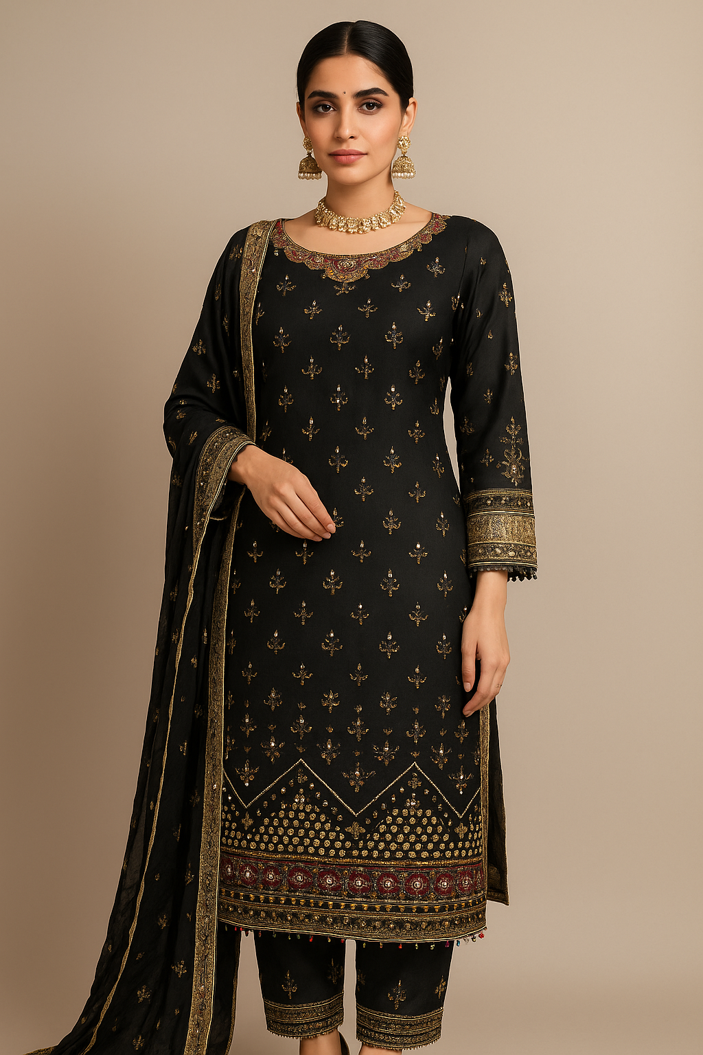 black fancy wear