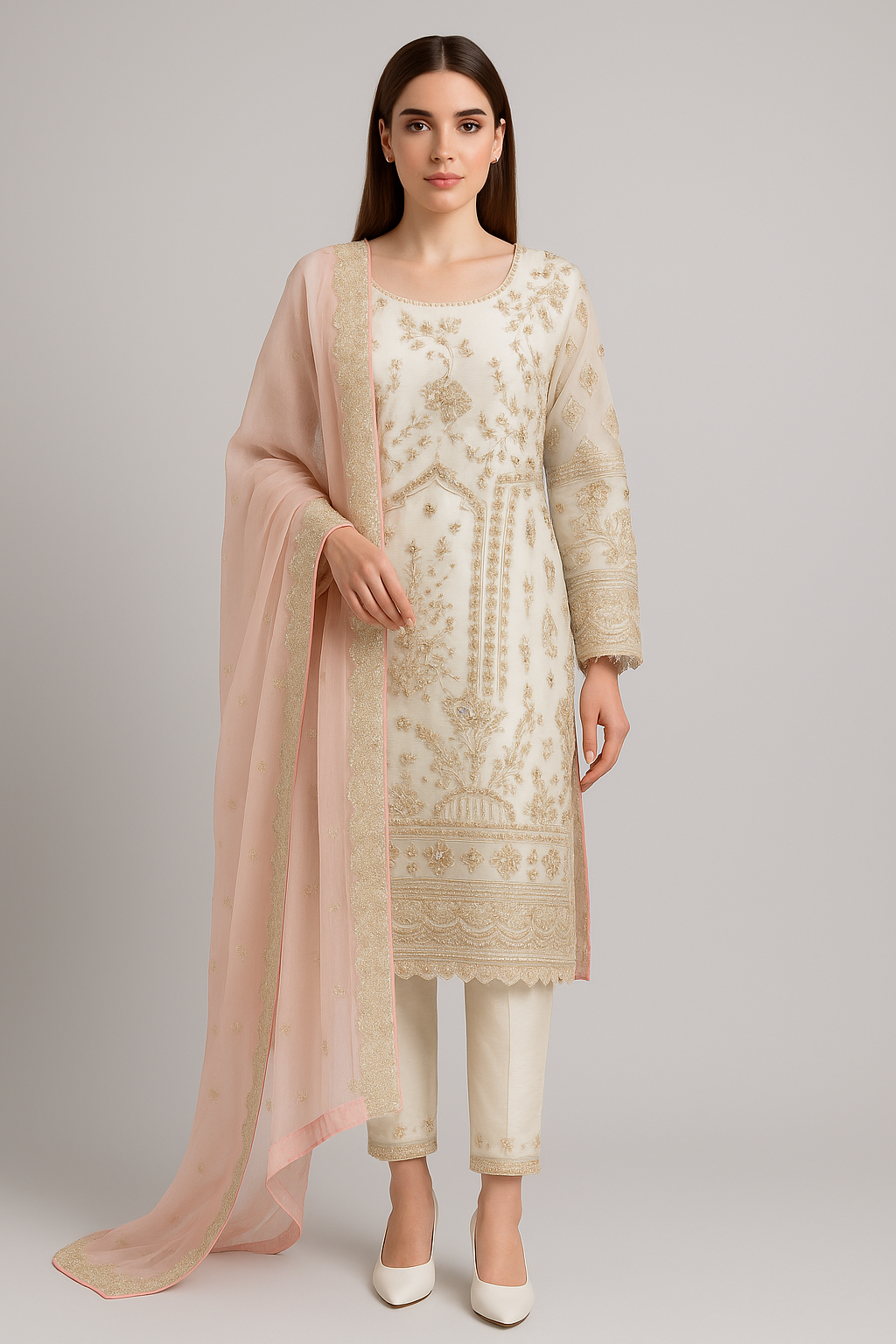White 3 piece formal wear