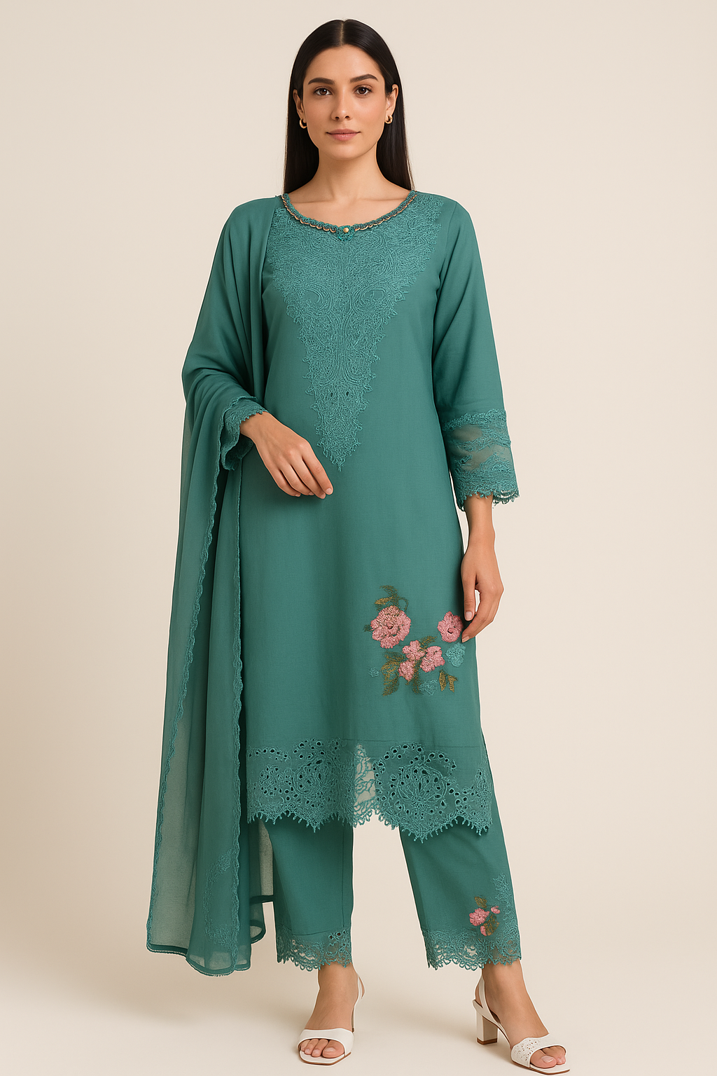 3 piece linen suit