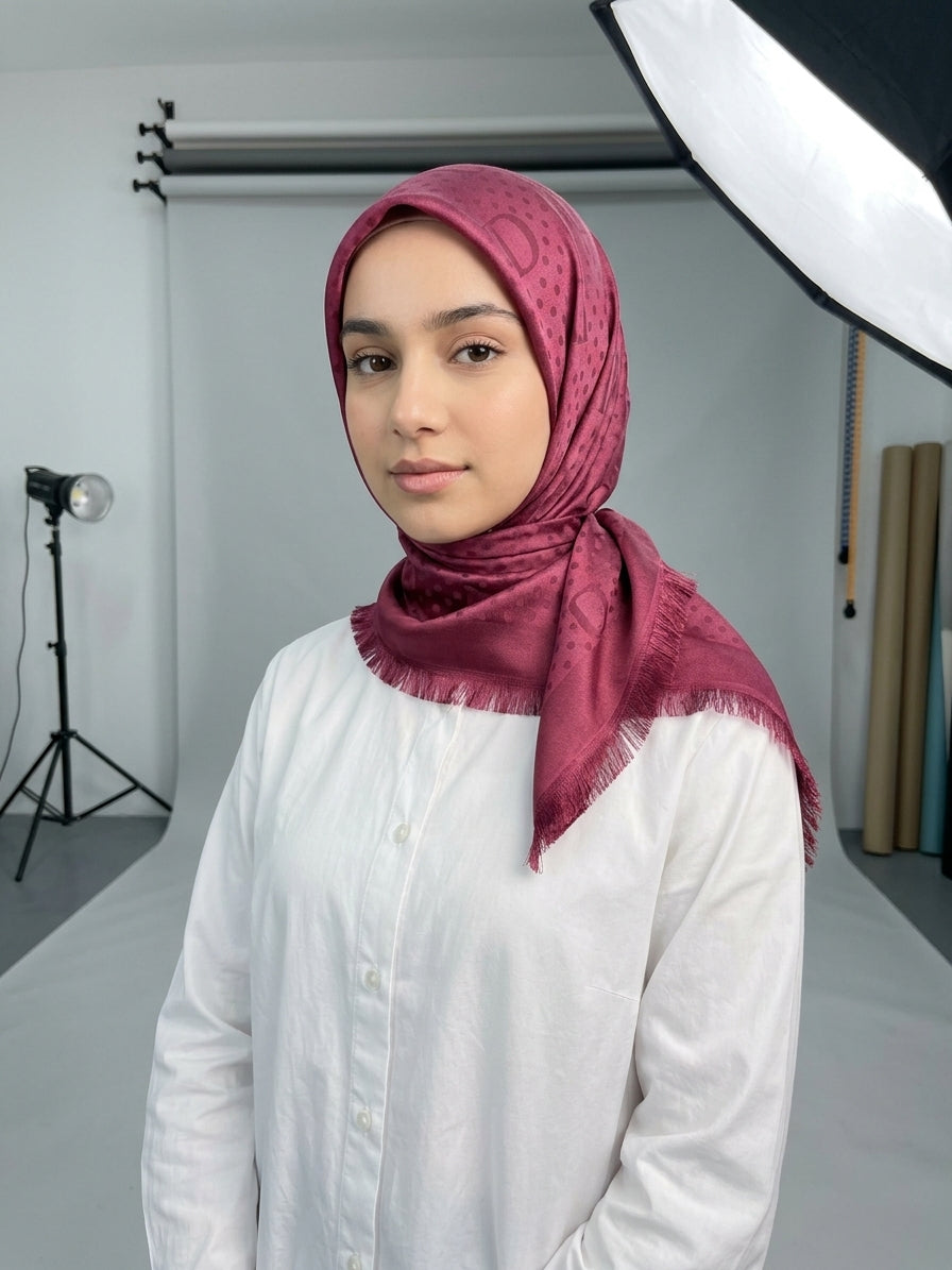 Maroon scarf