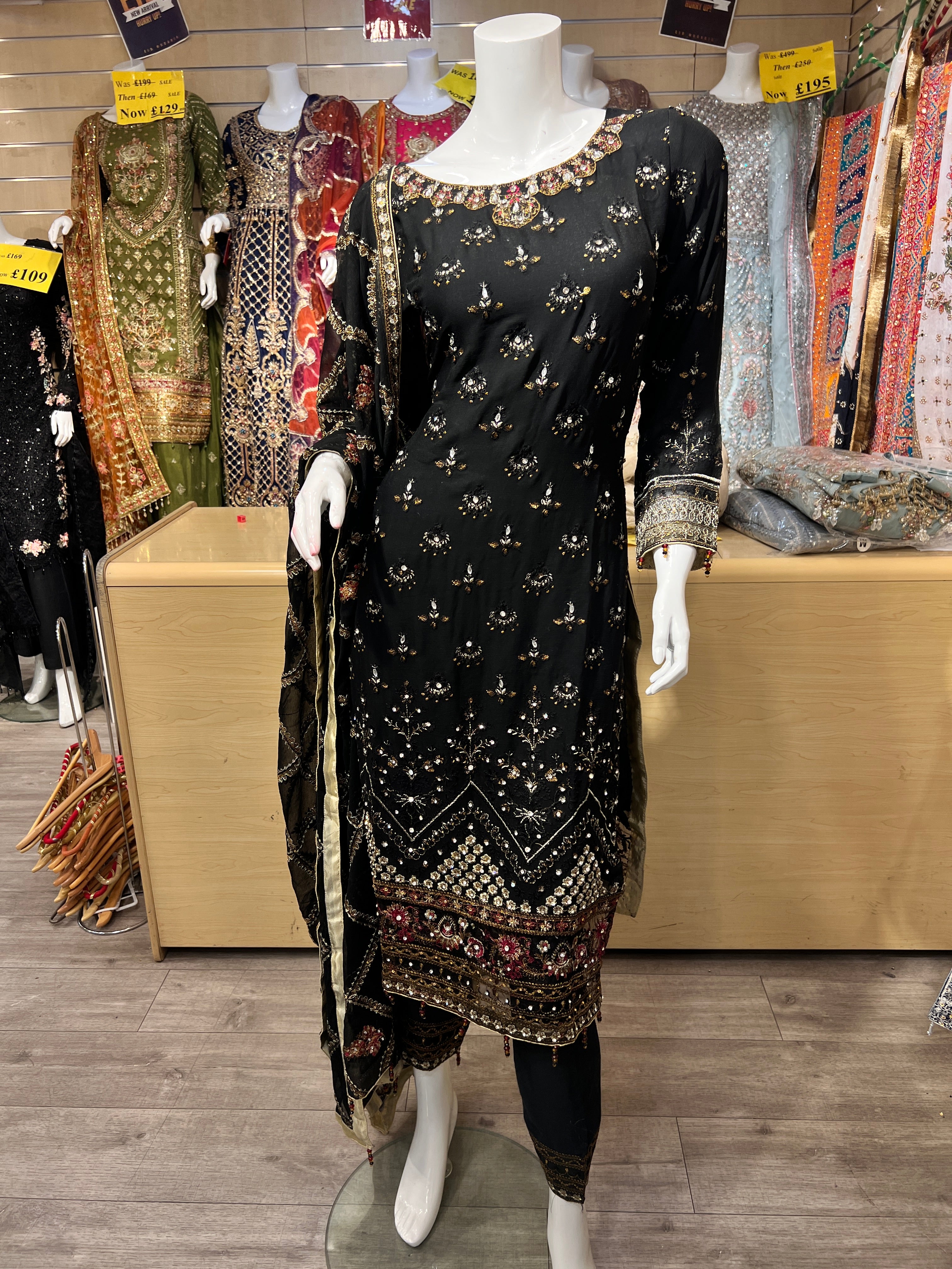 black fancy wear