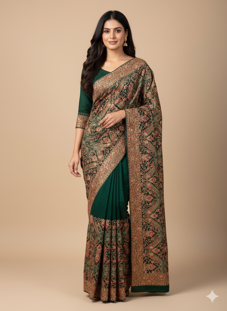Embroidered Formal sari