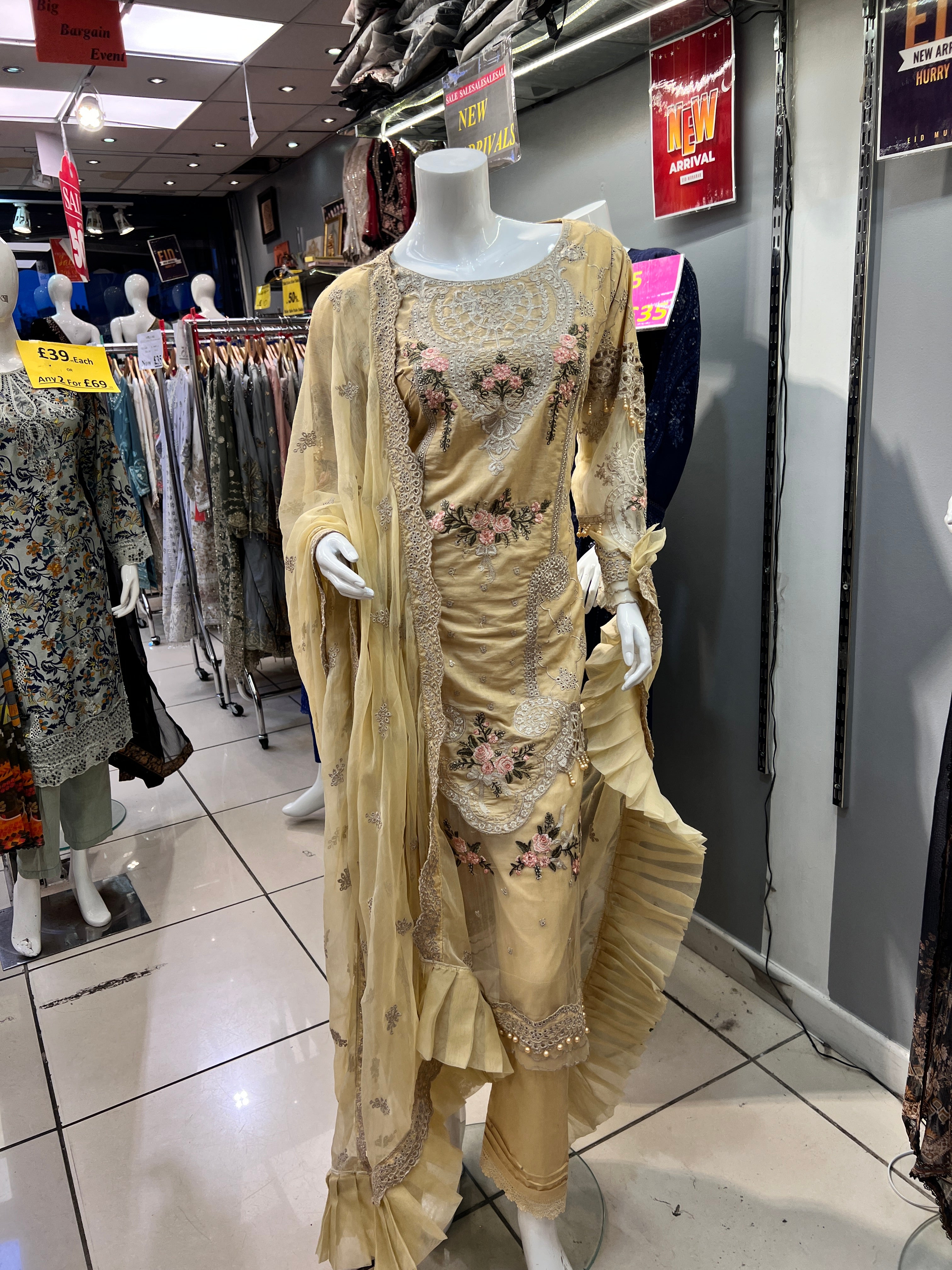 light yellow  color dress