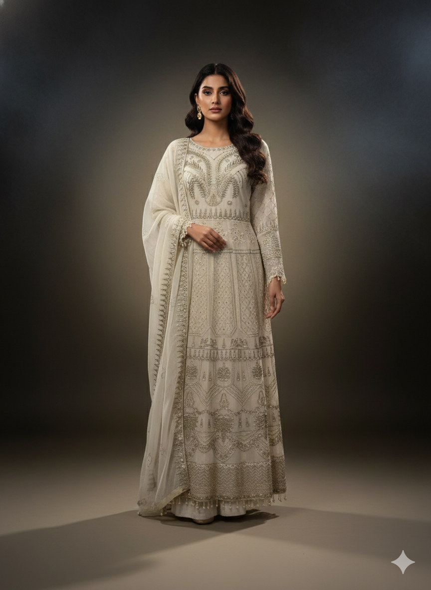 Long white dress