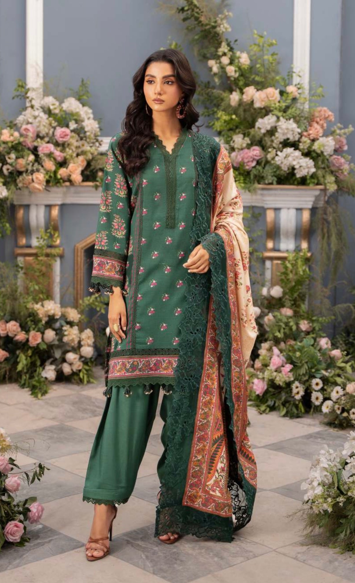 Winter collection linen Green