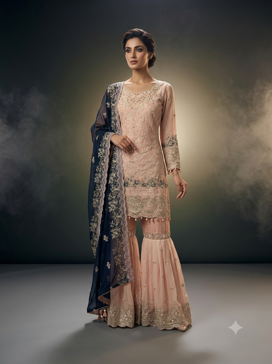 Sharara- 3pc