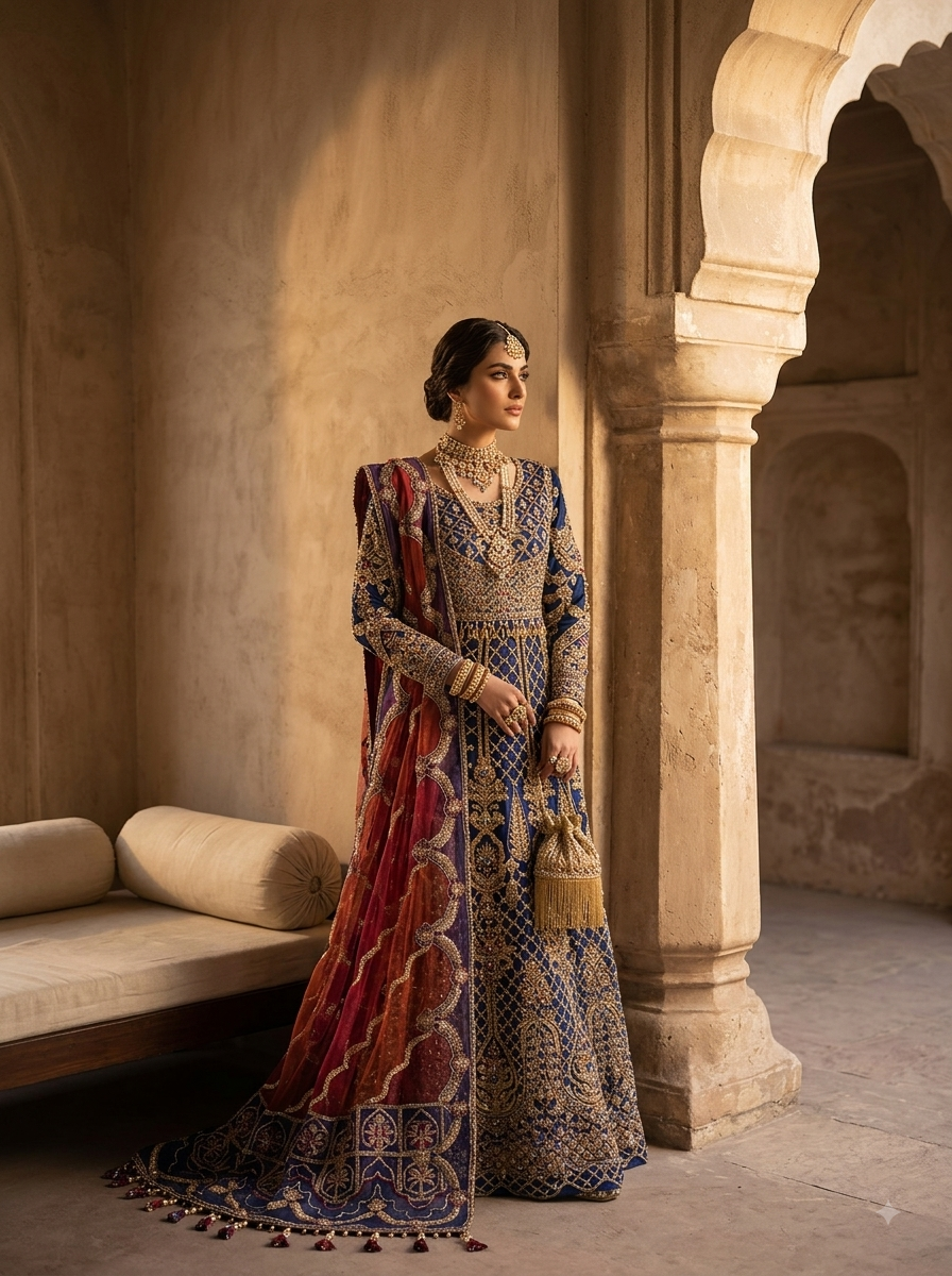 Long Formal Dress  3pc - 2026 Collection