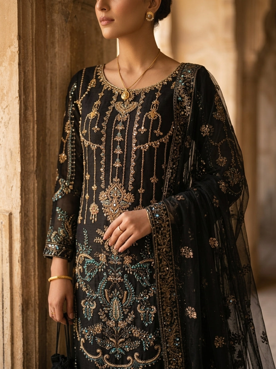 Black Wedding wear