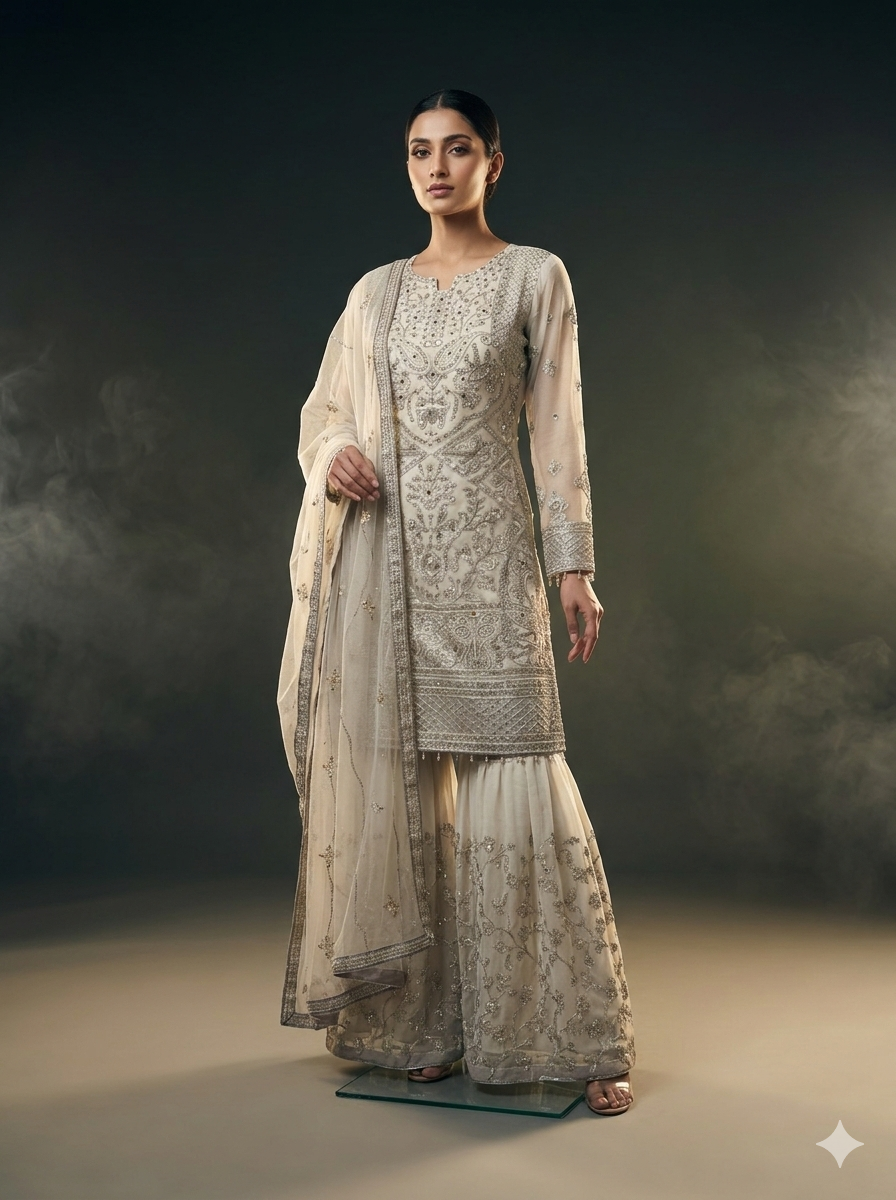 White three piece formal EI11
