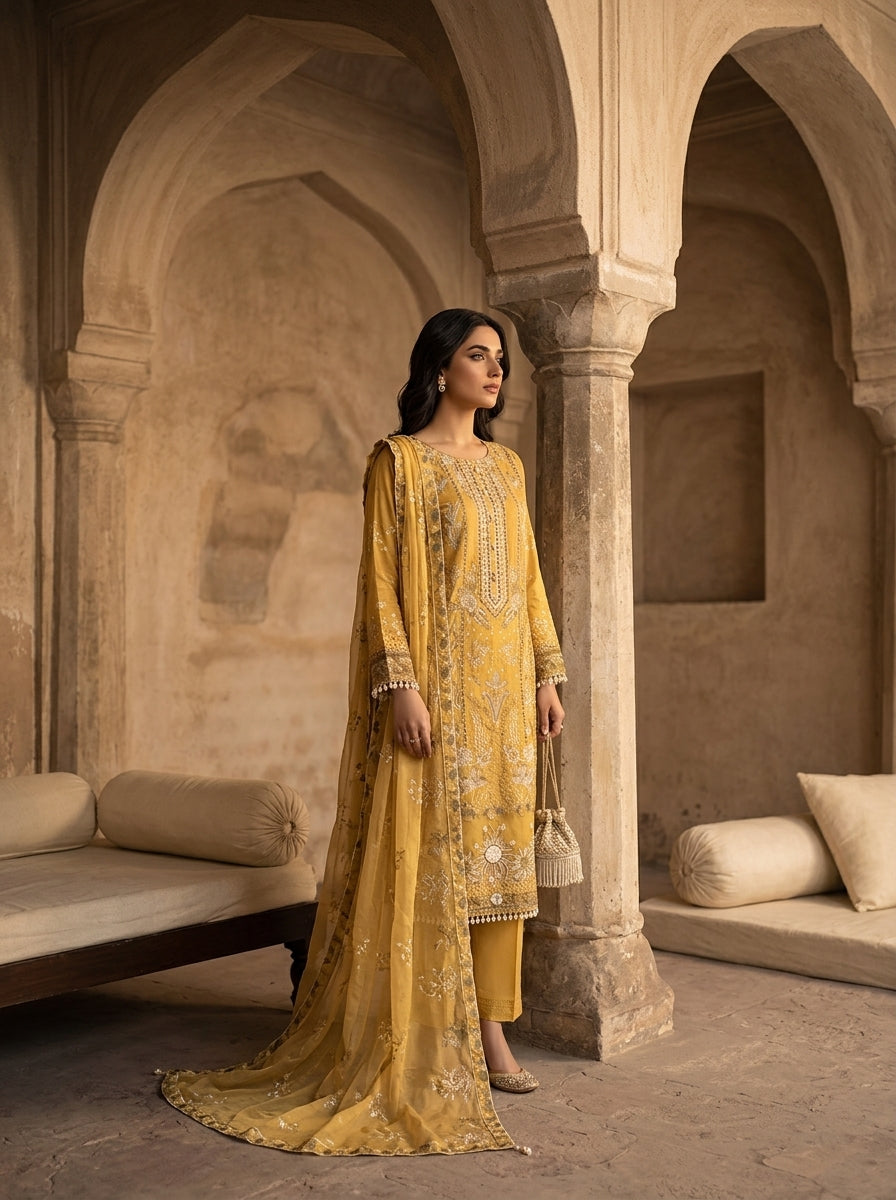 Butter yellow 3pc suit