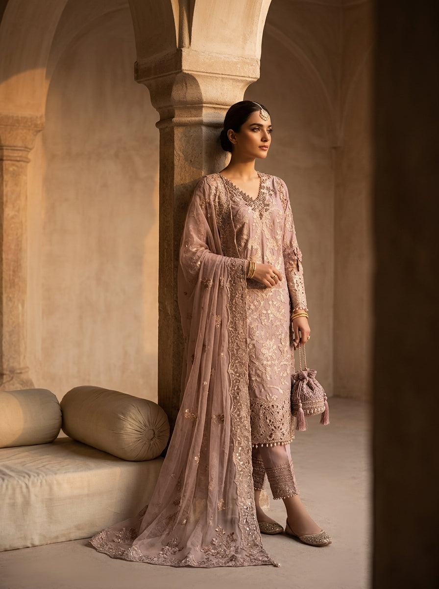 Pink 3 pc suit - 2026 Collection