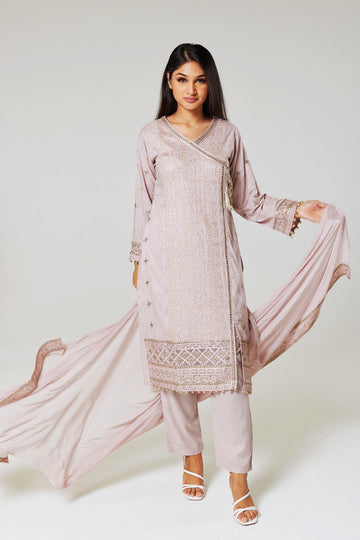 Skin Embroidered Linen Suit S0753